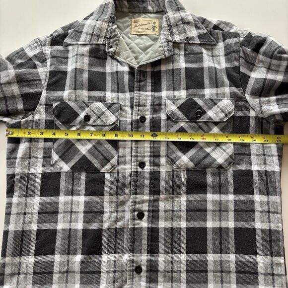 Vintage Sears Fieldmaster Outdoor Wear Perma-Prest Flannel Quilted Jacket M - Picture 5 of 8